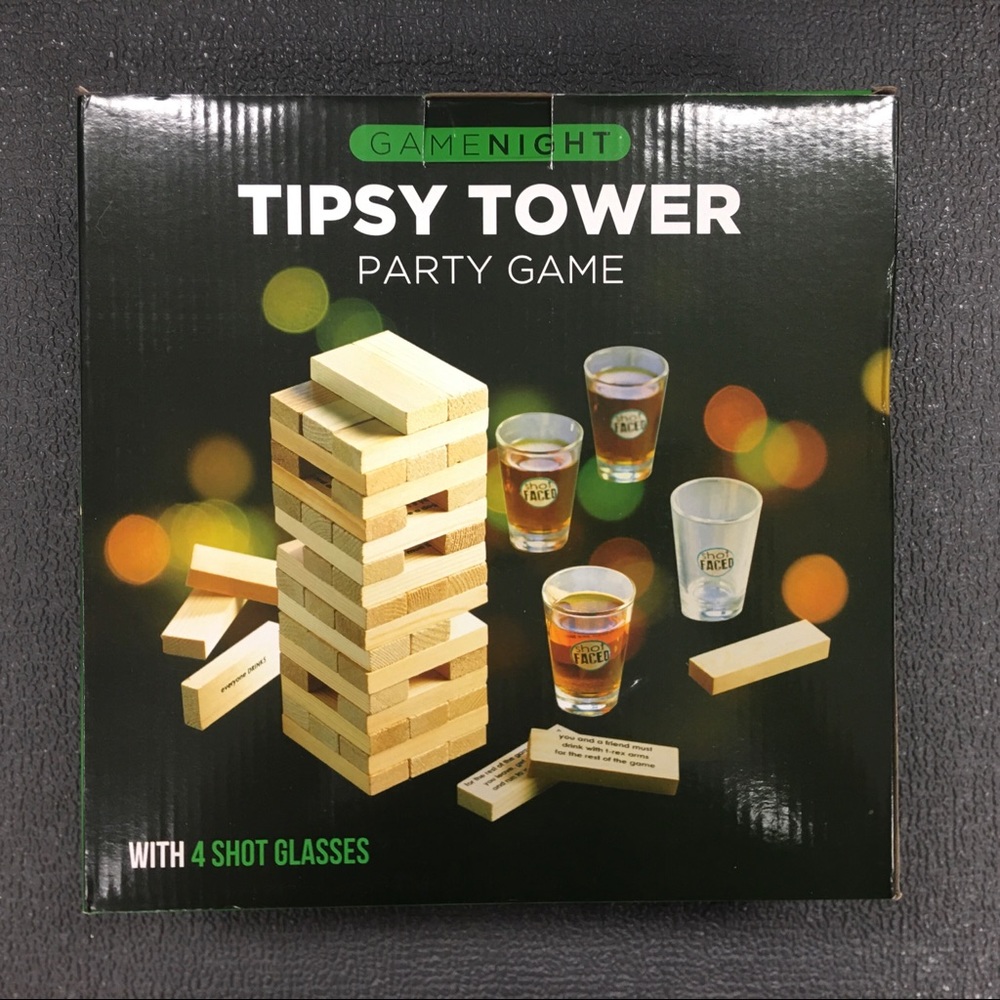 Tipsy Tower Party Game you will love this!!
